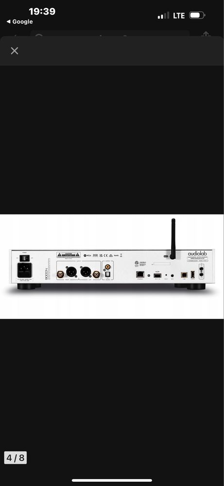 Odtwarzacz sieciowy Audiolab 9000 N  srebrny
