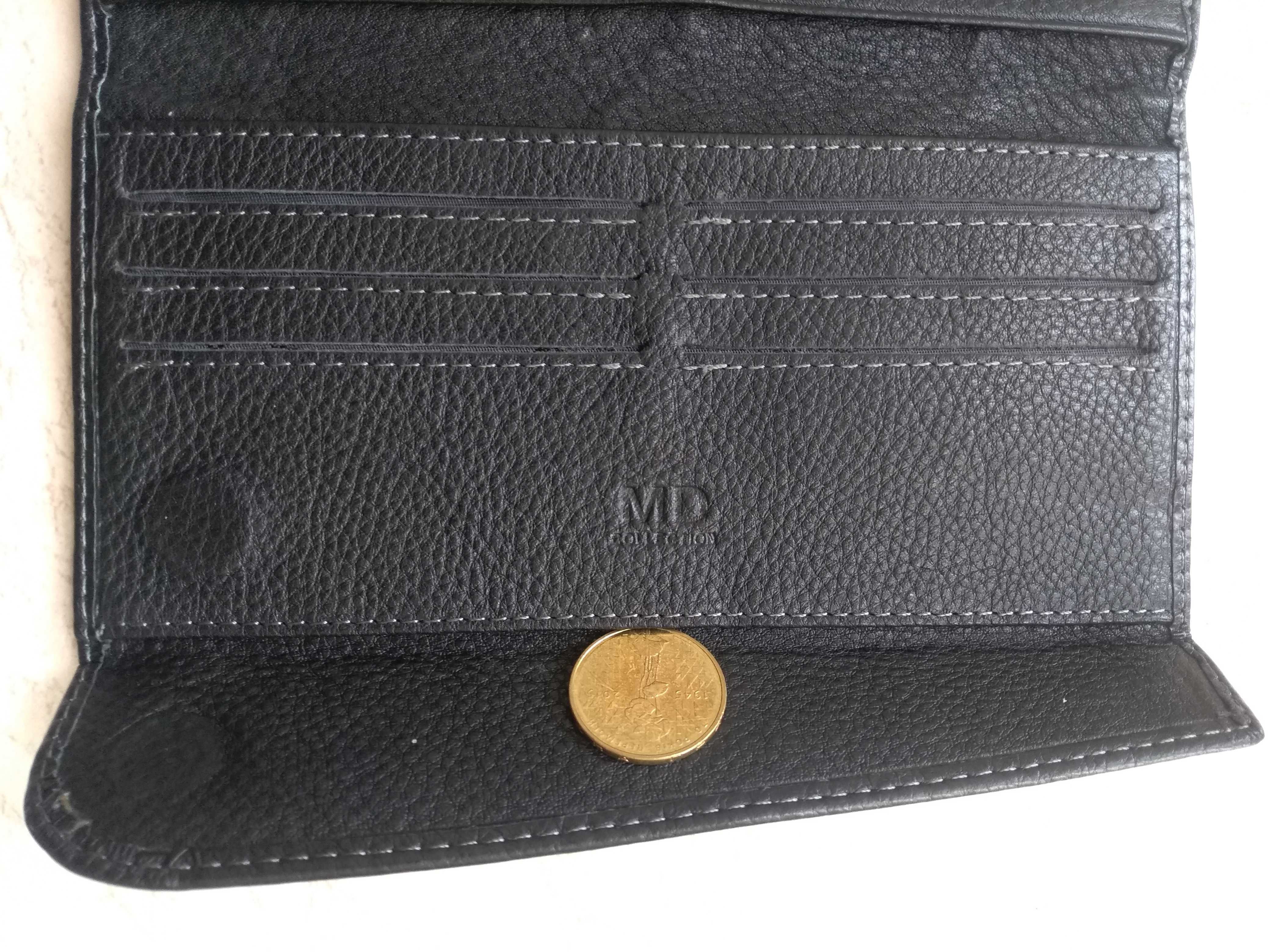 Купюрник кожаный на магнитах фирмы MD Leather Collection (18101)