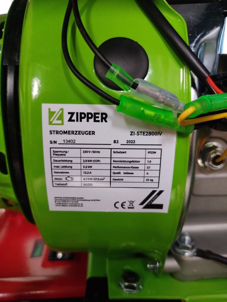 Генератор Zipper 2,8-3,2kw, інверторний (Австрія)