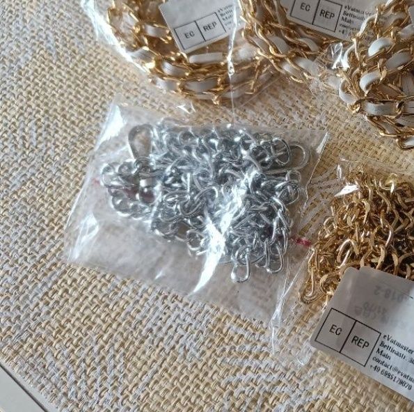 Nowy łańcuch łańcuszek w kolorze srebrnym pasek zamienny wymienny