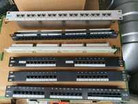 Patchpanel LAN ISDN telefoniczny 1U Rack Telegartner, Siemens