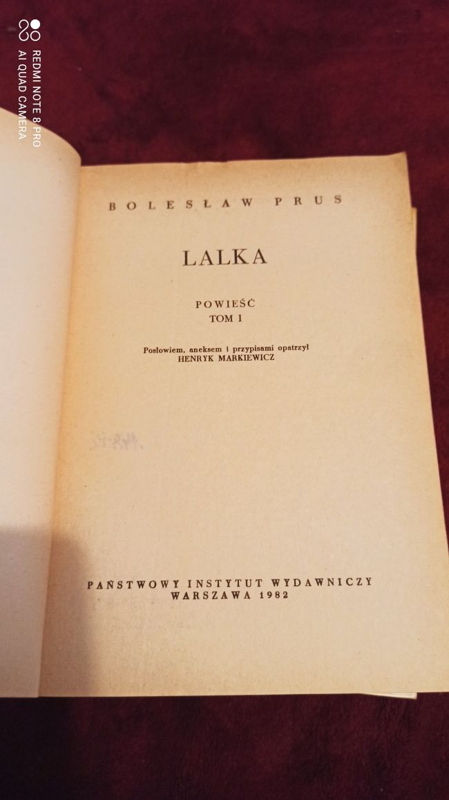 Książka Lalka - B. Prus