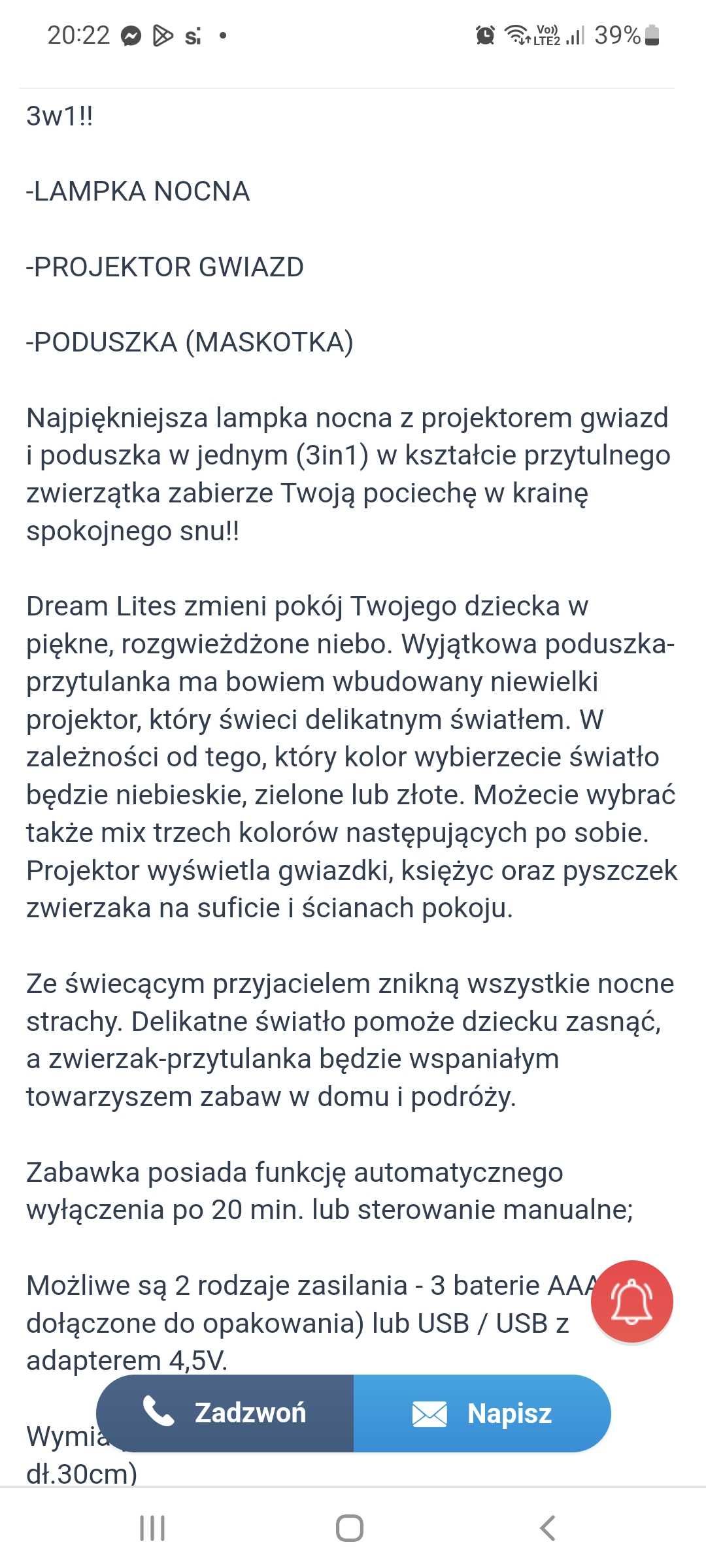 Projektor gwiazd jednorożec