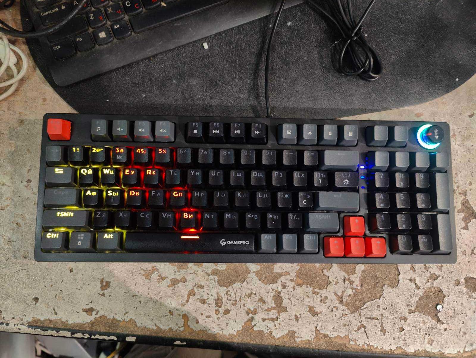 Клавиатура механическая проводная GamePro MK120R Red USB Black