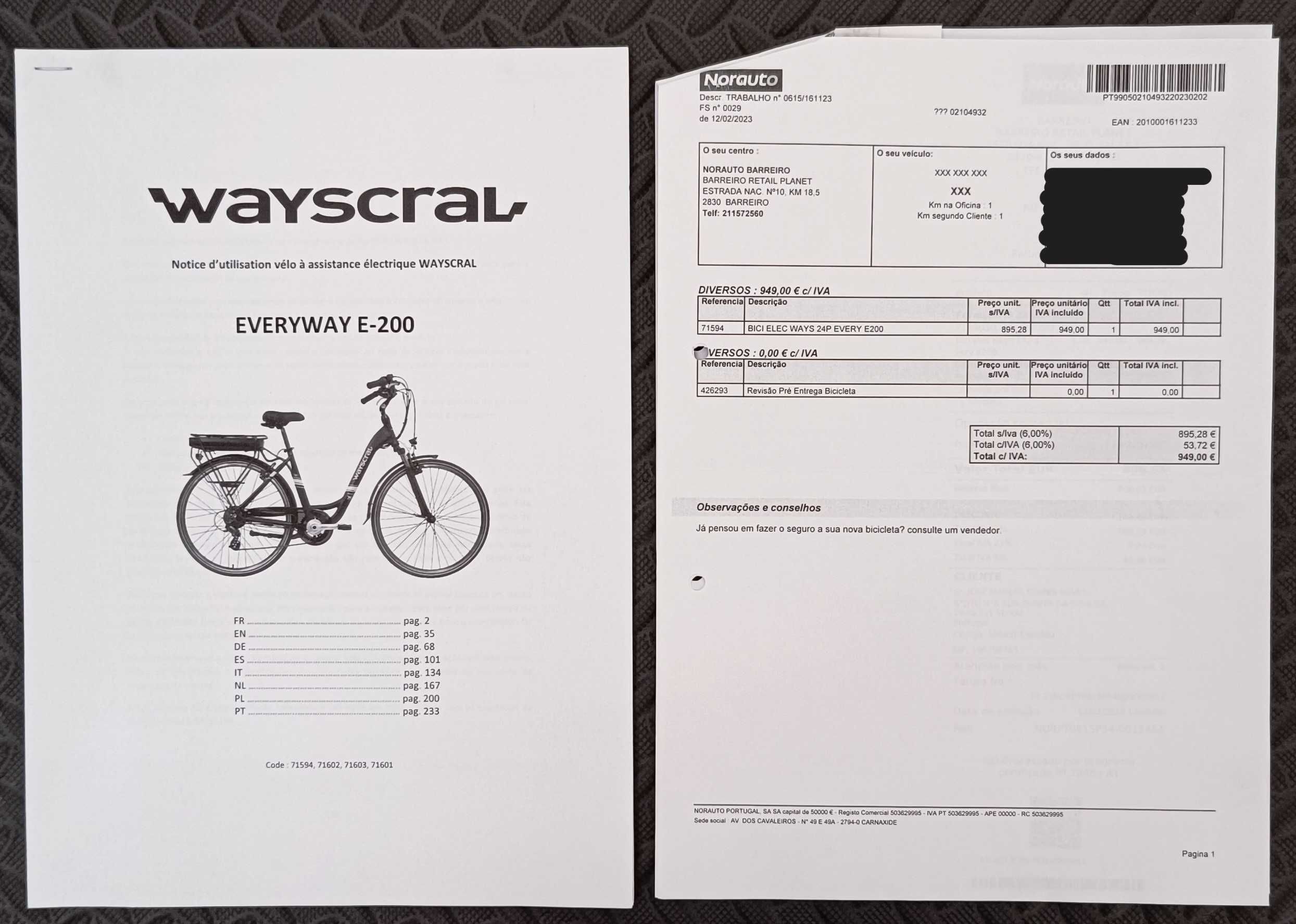 Bicicleta Elétrica Wayscral Everyway E200 24''
