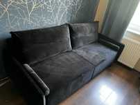 Kanapa sofa kioto agata meble czarny welur