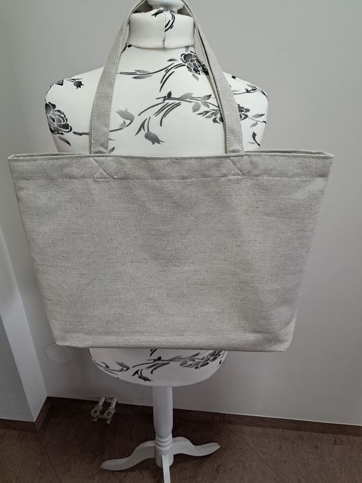 Duża torba Lniana na zakupy