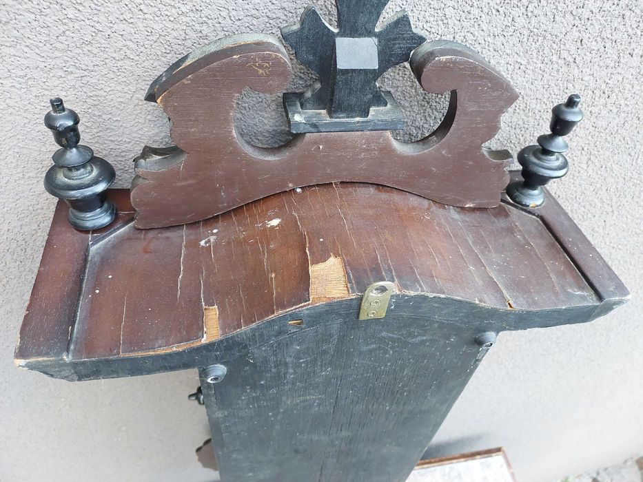 Duży zegar ścienny sprawny bogato zdobiony Korea film E140