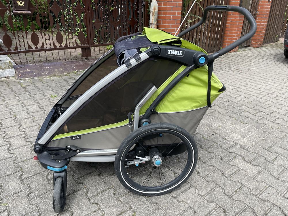 Thule CAB2 - przyczepka rowerowa/wózek dla dwójki dzieci