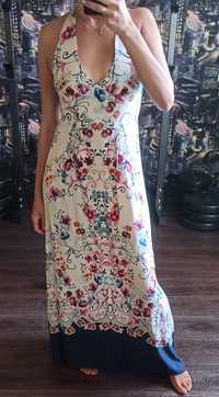 Штапельное платье в пол летний сарафан