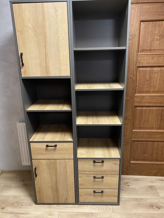 Słupek zamykany szuflady półki regał meble Nano 05 Agata