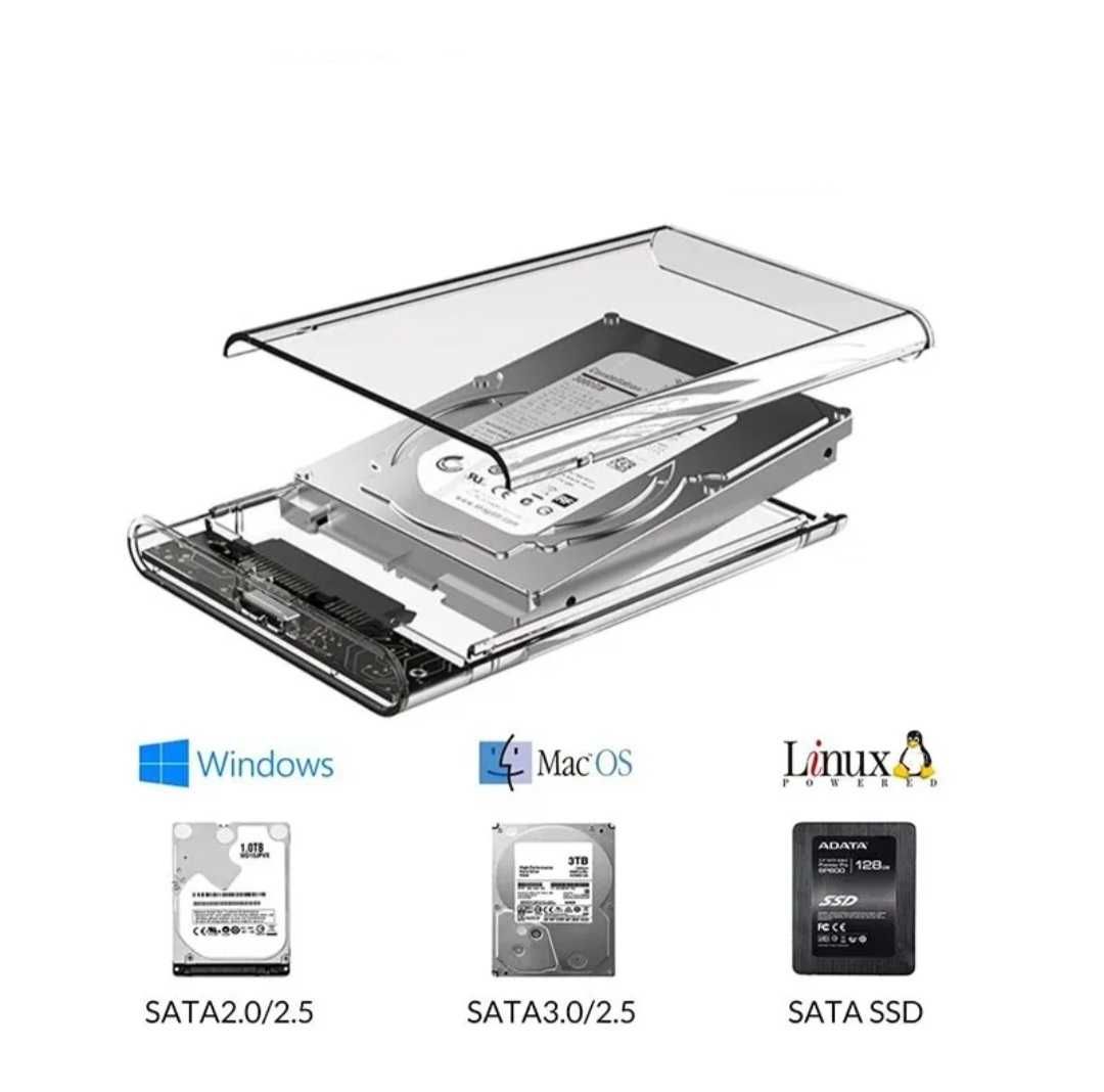 Case / Caixa externa cabo USB 3.0 Disco SSD e HDD 2'5" externo Novo