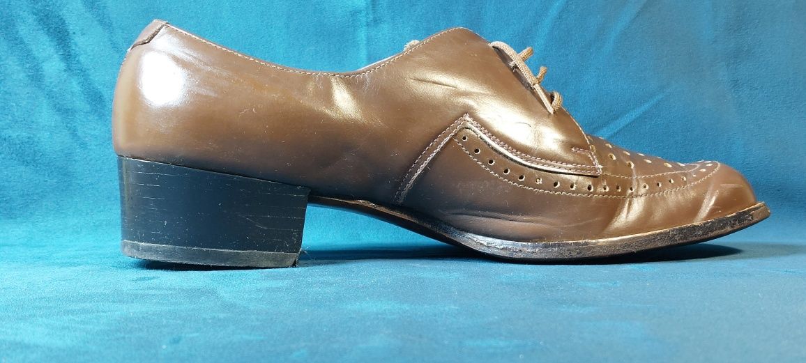 Туфли мужские модельные  коричневые,,р-р  27,5《43》Натуральная кожа.