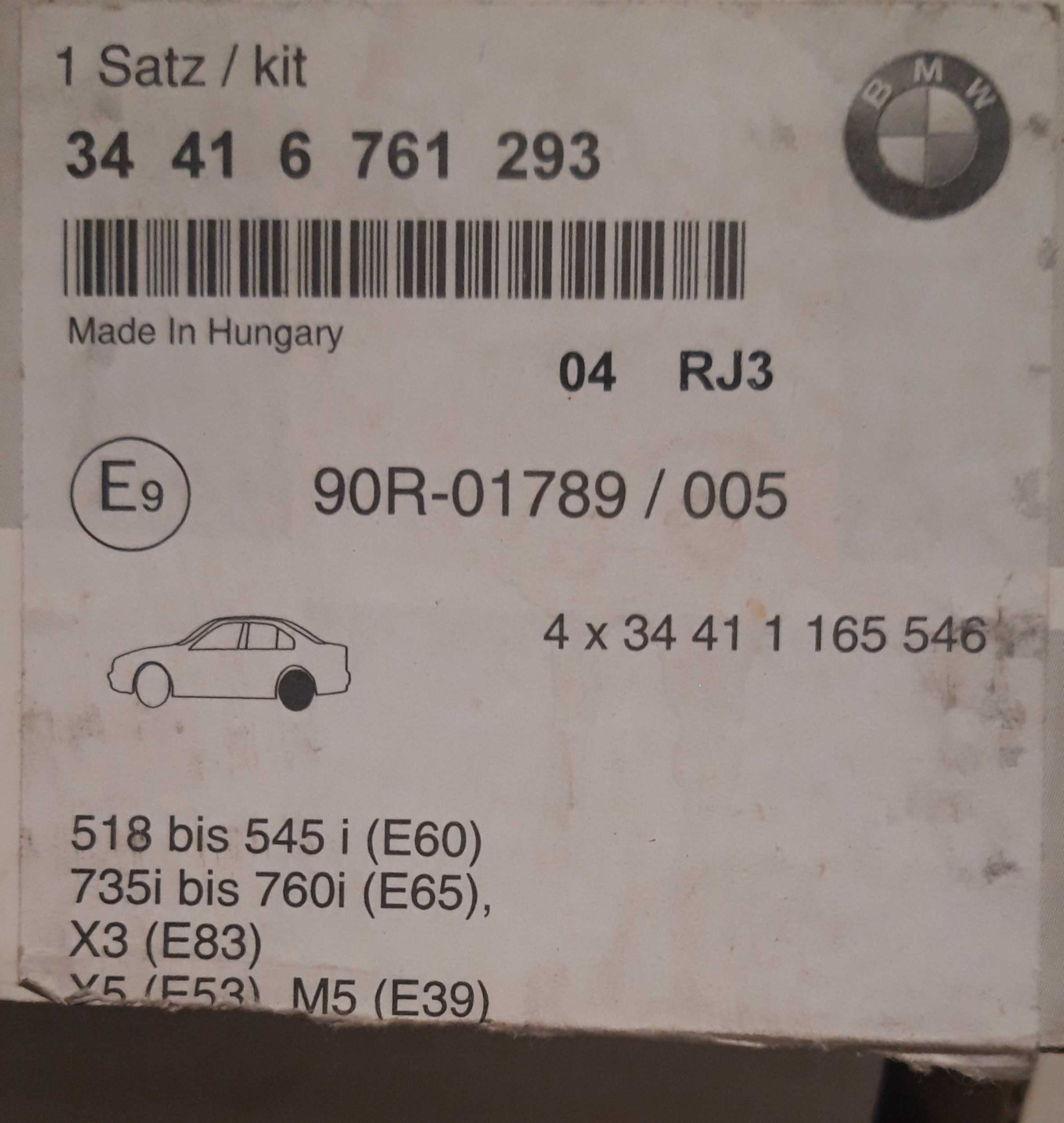 Jogo de maxilas de travão de mão (4) de BMW X5 E53 novo