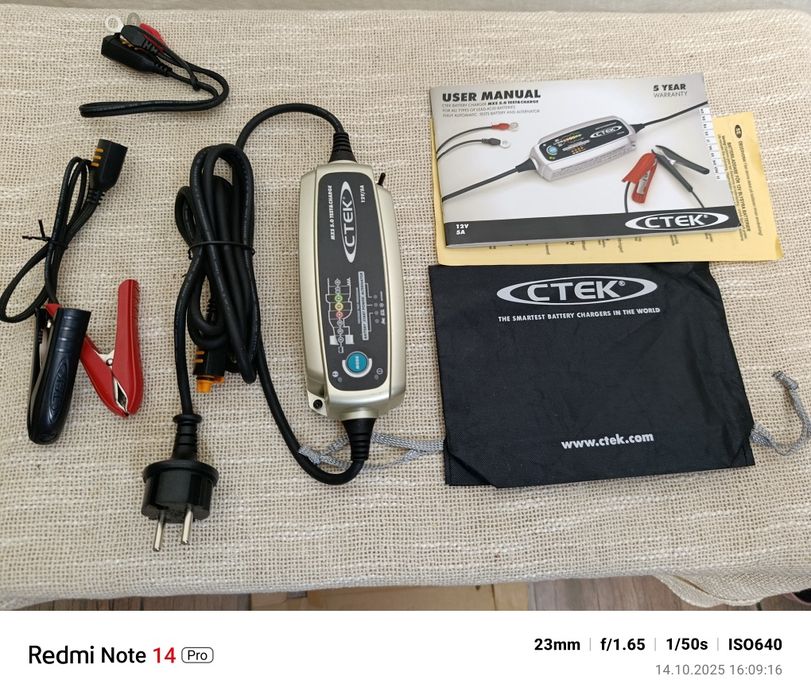 Ładowarka prostownik CTEK MXS 5.0 12V 5A – automatyczna, do akumulator