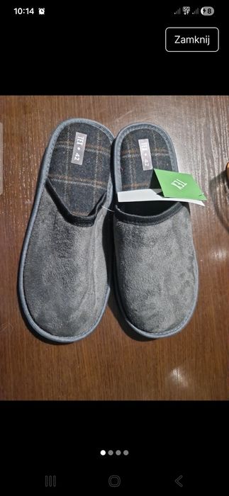 Kapcie męskie rozmiar 42 wygodne i ciepłe