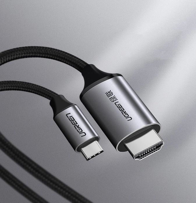 Ugreen kabel przewód HDMI - USB Typ C 4K 60 Hz 1,5 m czarno-szary
