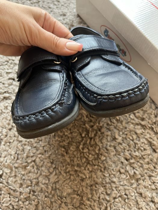 Шкіряні шкільні туфлі мокасини для хлопчика 32