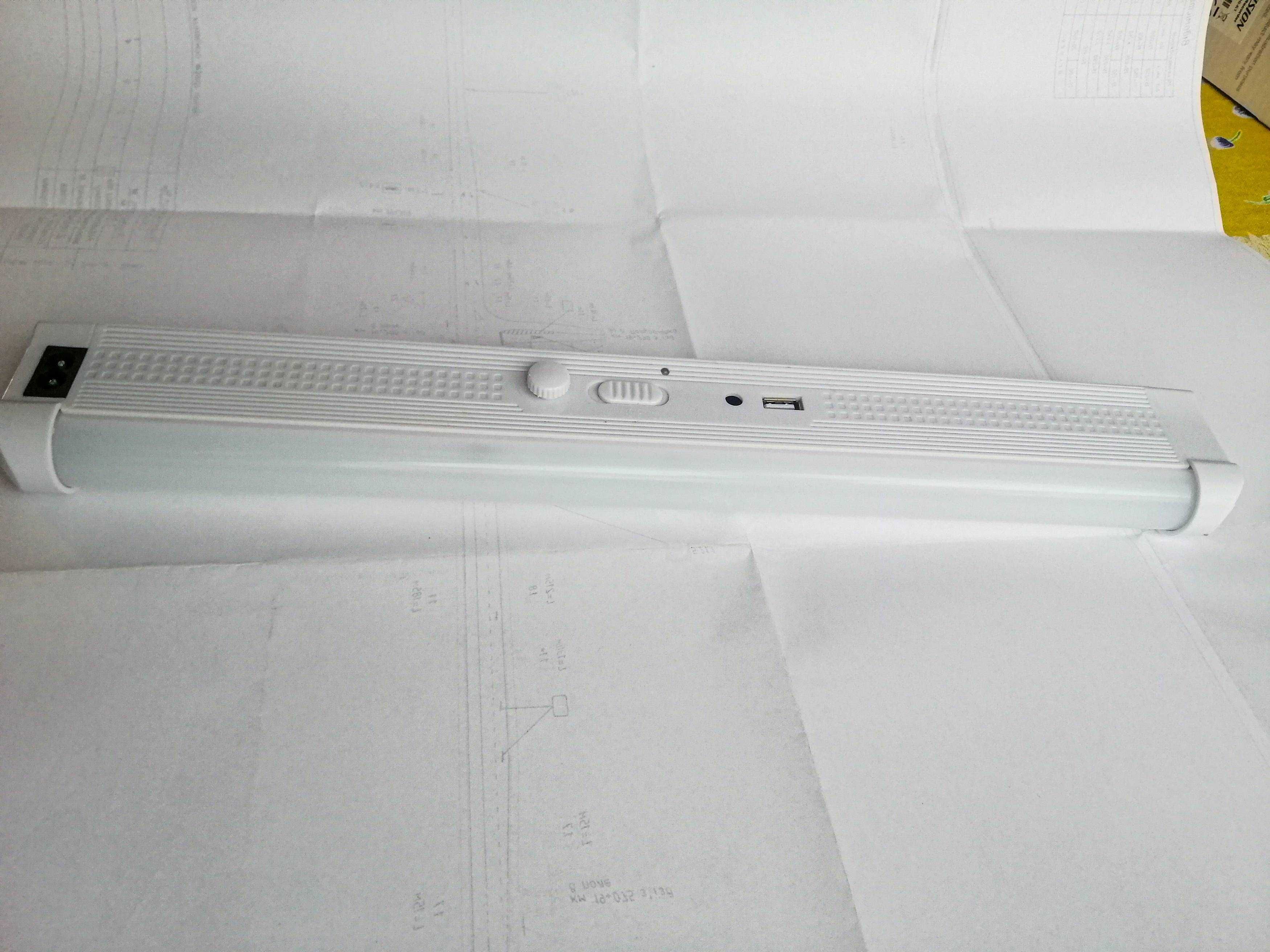 Потужний LED ліхтарик світильник 40 діодів АКБ зарядка 220В 6год