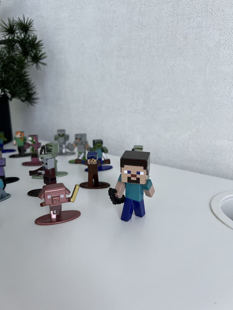 Minecraft колекційні металеві фігурки, блоки майнкрафт