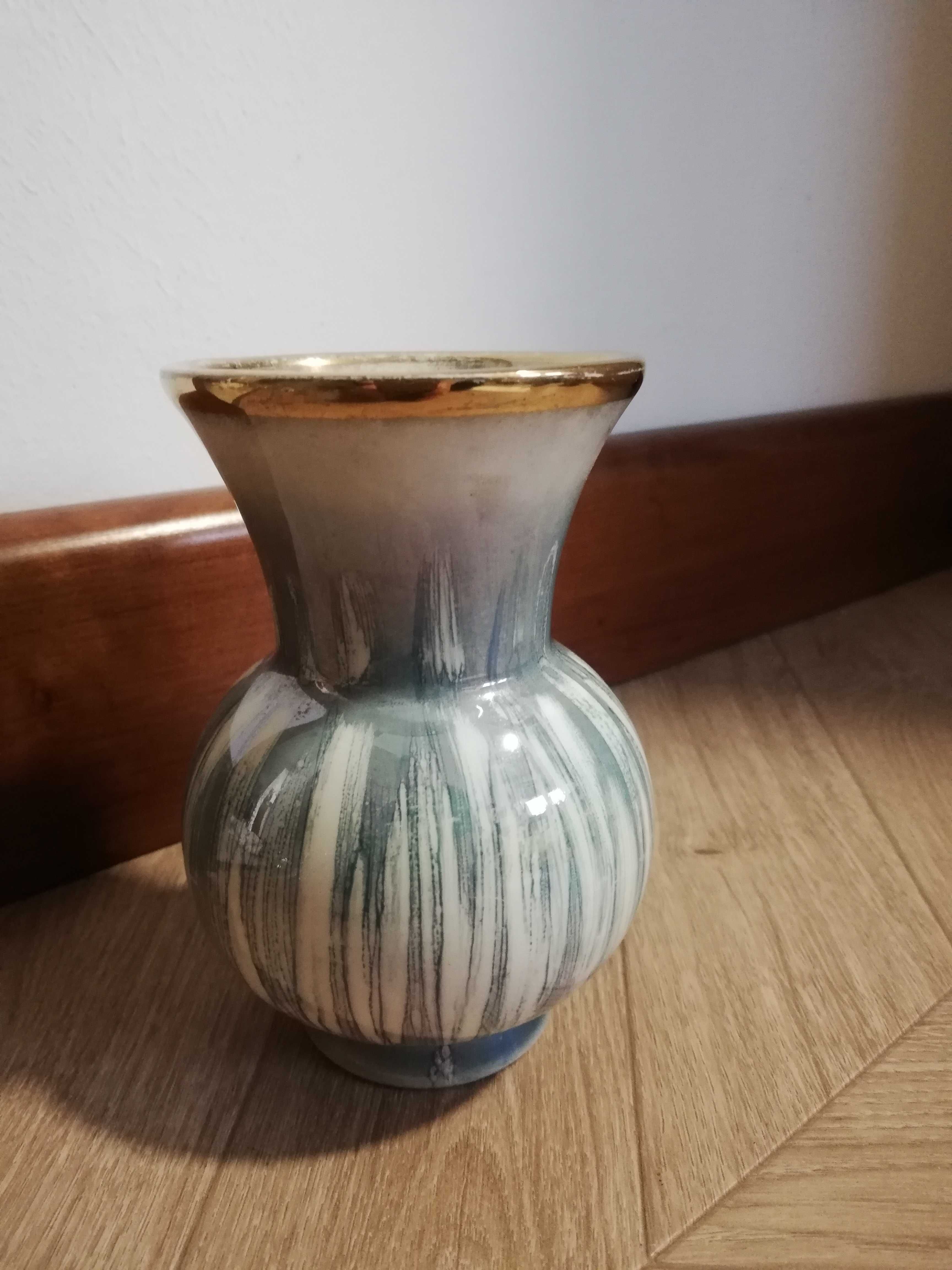 Wazonik ceramiczny Strehla pasiasty