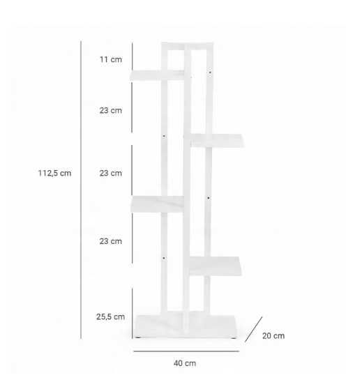 Kwietnik stojący metalowy na 6 donic TOWER 112,5cm