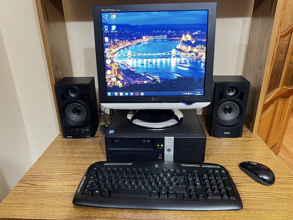 Компʼютер HP з монітором LG та сканером, комплект для учня