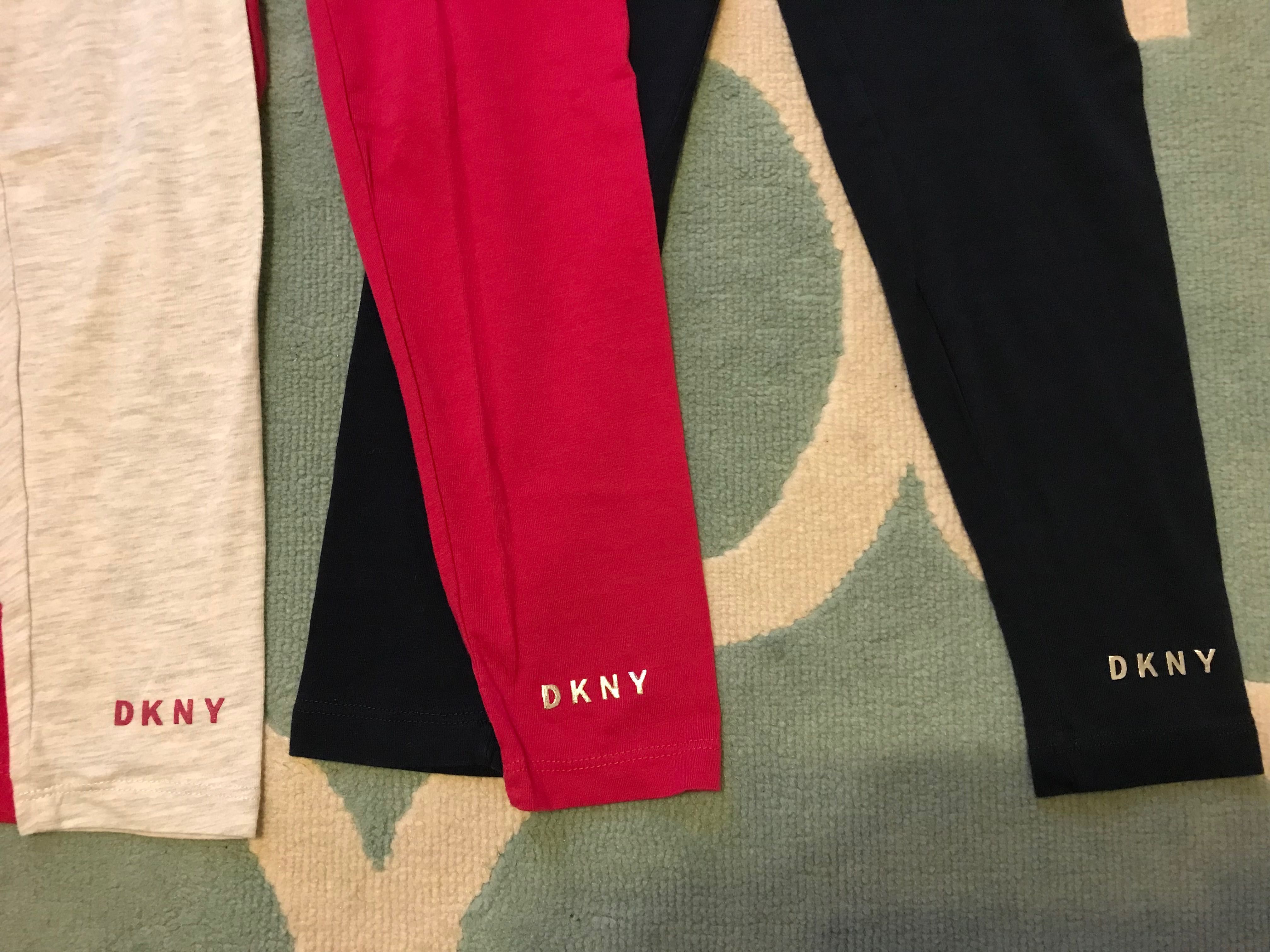 Zestaw 3 x NOWE legginsy DKNY 110/116