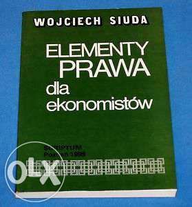 W. Siuda „Elementy prawa dla ekonomistów”