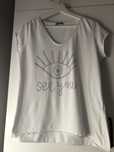 Damski t-shirt z cyrkoniami