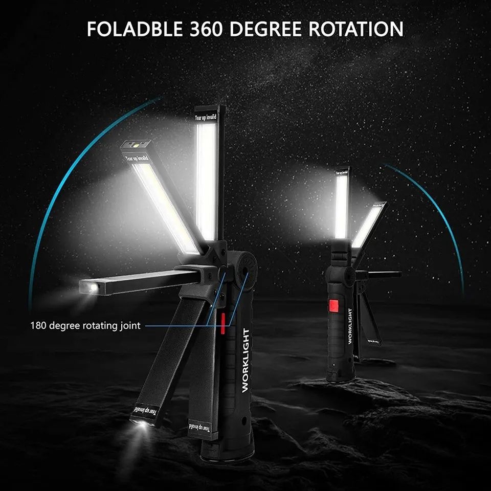 Lanterna Led Recarregável 5 modos iluminação (Artigo Novo)