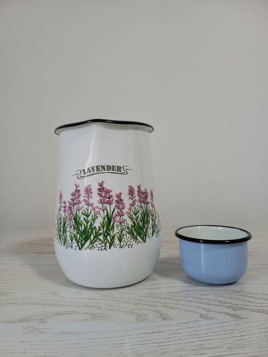 Глечик глек кувшин графин емаль емальований Epos 2,5 л ретро кантрі