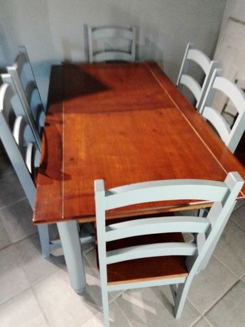 mesa e 6 cadeiras