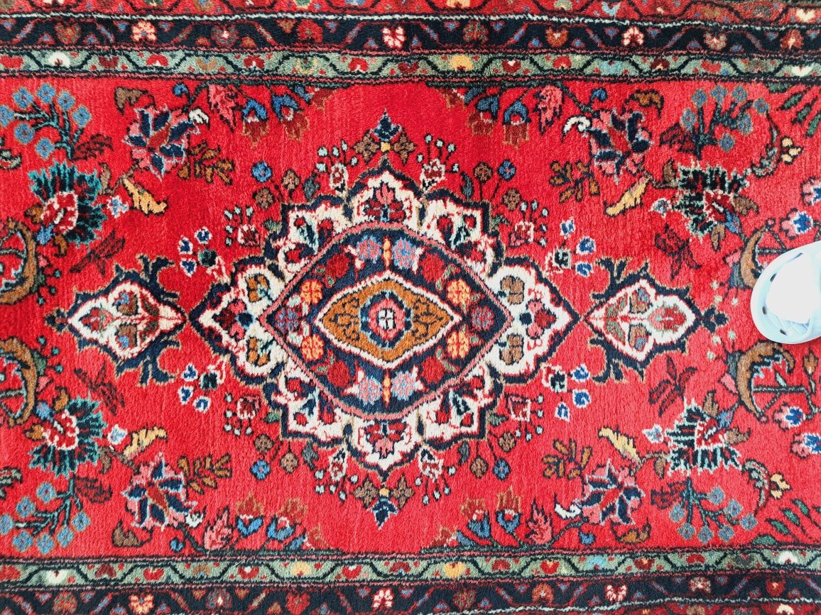 Irański ręcznie tkany wełniany chodnik Tabriz 85x410cm