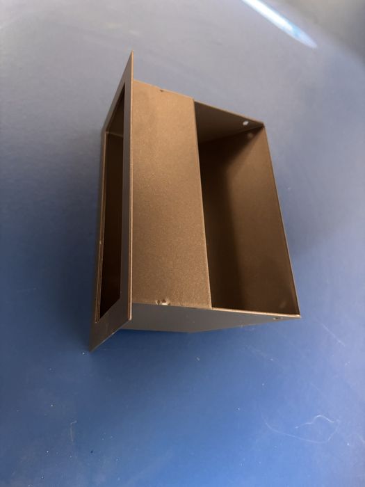 Kratka kominkowa typu luft 9x20 cm grafit