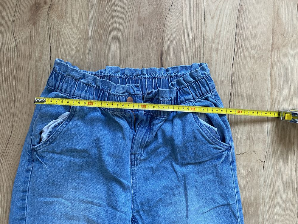 spodnie dziewczęce 170 cm jeansy z gumką ściągaczem