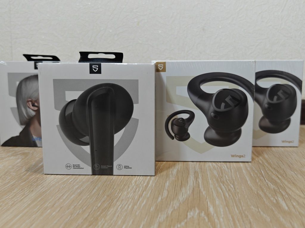 Soundpeats life lite та Wings2 навушники баси оригінал чітке звучання
