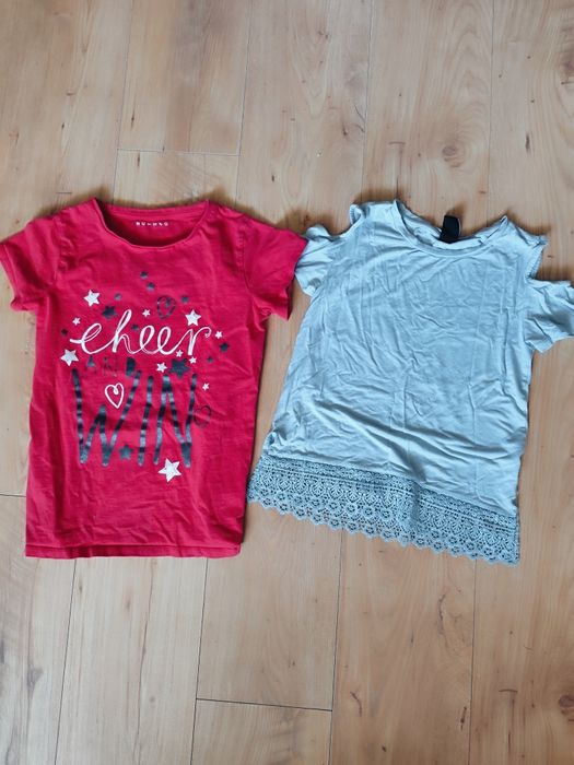 8szt Koszulki Krótki Rękaw 146/152