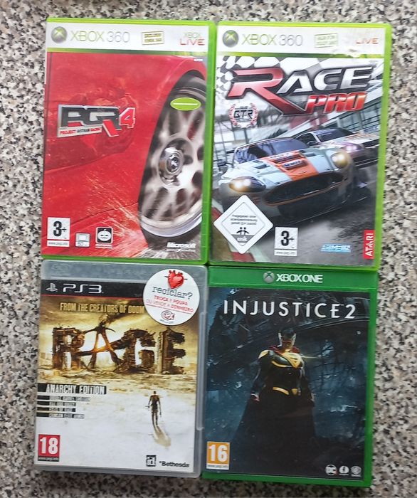 Conjunto de 4 jogos Playstation 3/Xbox 360/One
