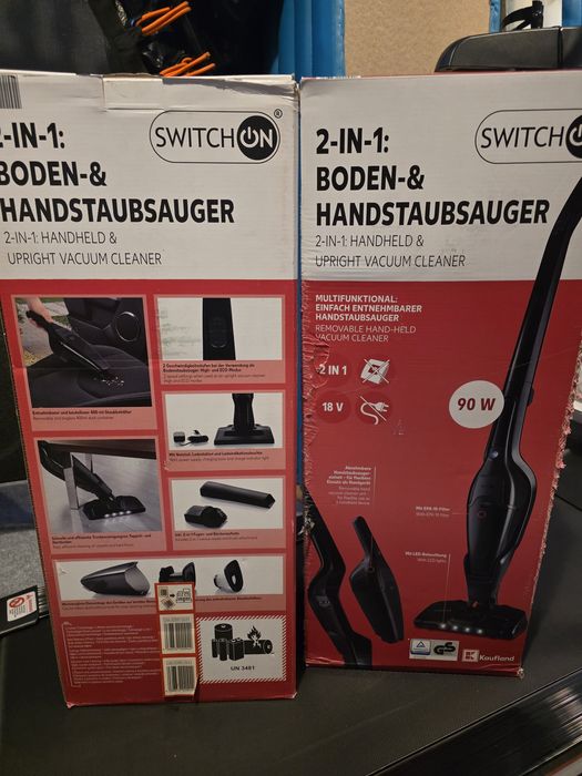 2x nowy odkurzacz marki switch on Switch ON z niemiec bezprzewodowy