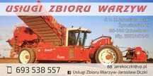 Usługi Rolnicze zbiór warzyw i ziemniaków