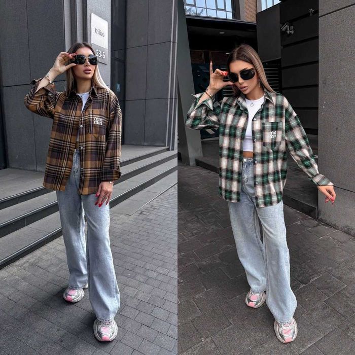 Опт та роздріб! Трендова сорочка в клітинку + Подарунок*