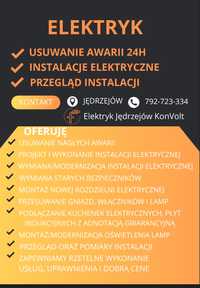 Elektryk usługi elektryczne usuwanie awarii instalacje elektryczne