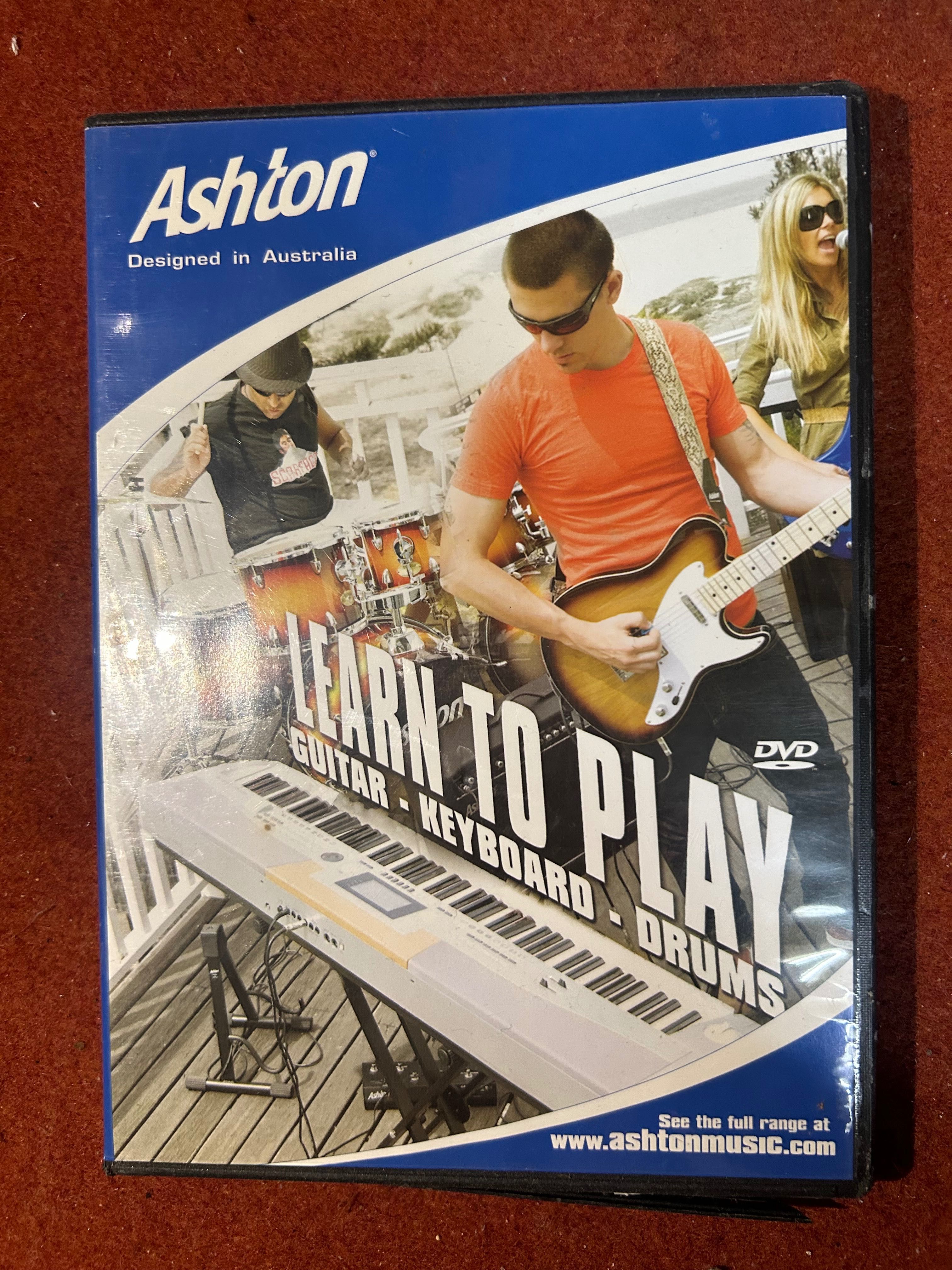 DVD Learn to play guitar, drums and keyboard