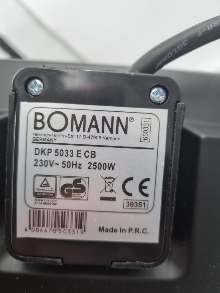 Płyta grzewcza że stali nierdzewnej Bomann DKP 5033 CB