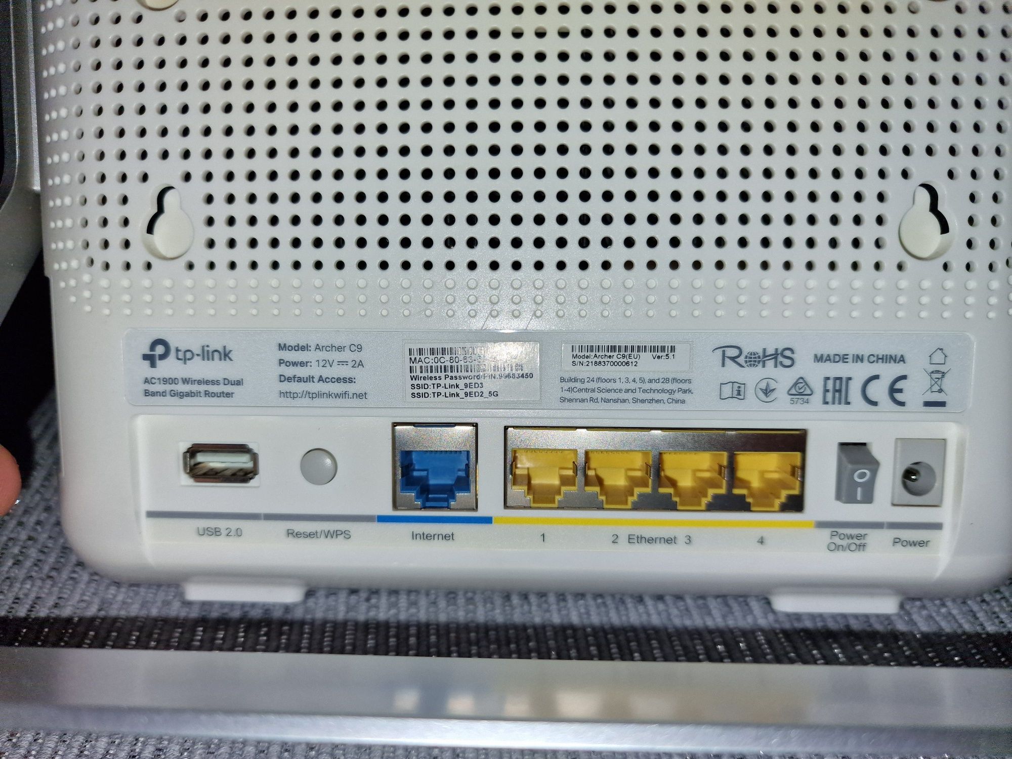 Router tp-link Archer c9