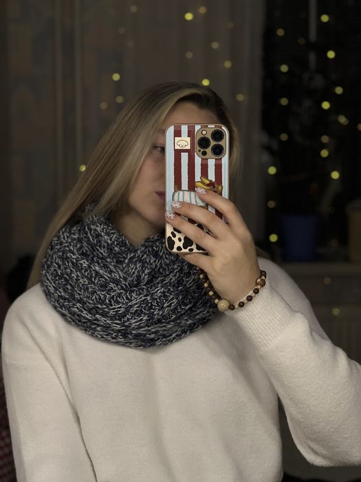 Снуд синього кольору унісекс