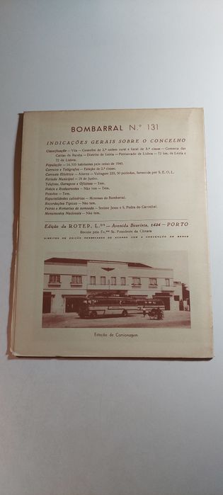 Bombarral - Roteiro ROTEP | Incluí Mapa Desdobrável