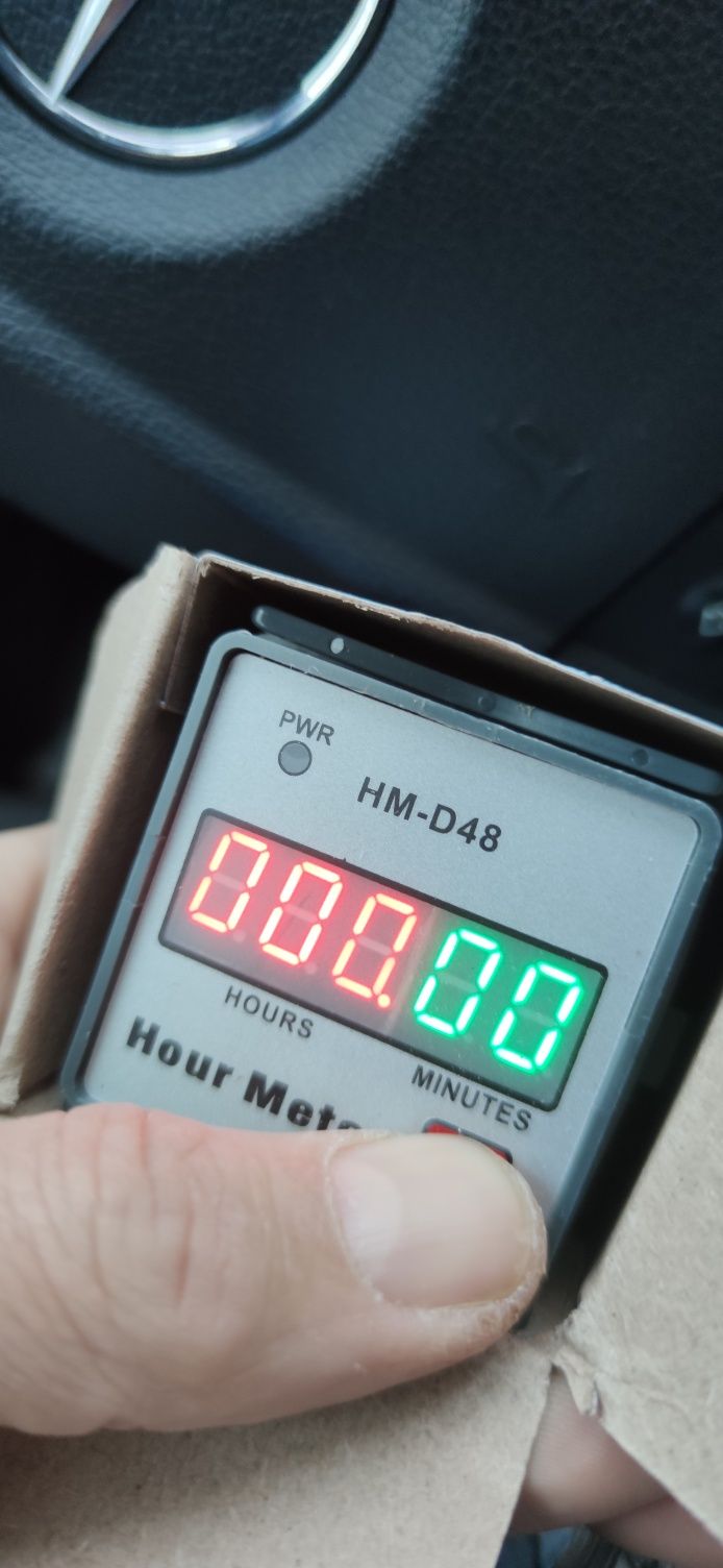 Счётчик моточасов HM-D48,  индикатор времени работы 220V. генератор