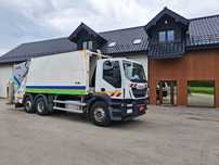 Iveco Stralis 360 Śmieciarka FAUN Dwukomorowa Dwie Komory Euro 5 Segregacja  Tylna Oś Skrętna Zawieszenie Na Poduszkach Zabudowa FAUN 2 Komory